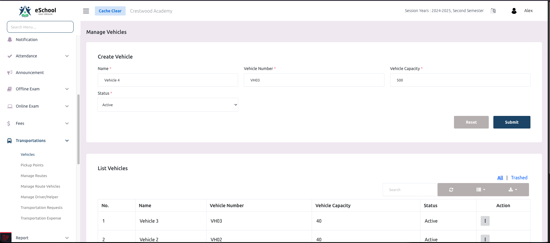 Transportation Feature Overview
